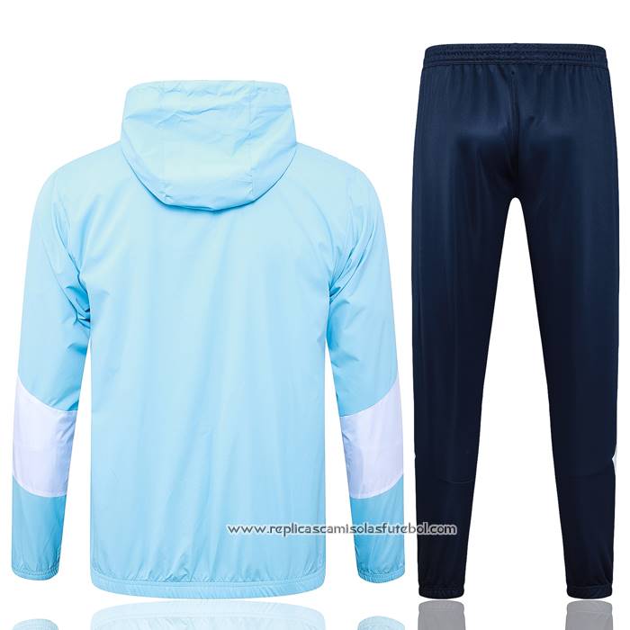 Chandal de Corta-vento do
 Manchester City 2024-2025 Azul
